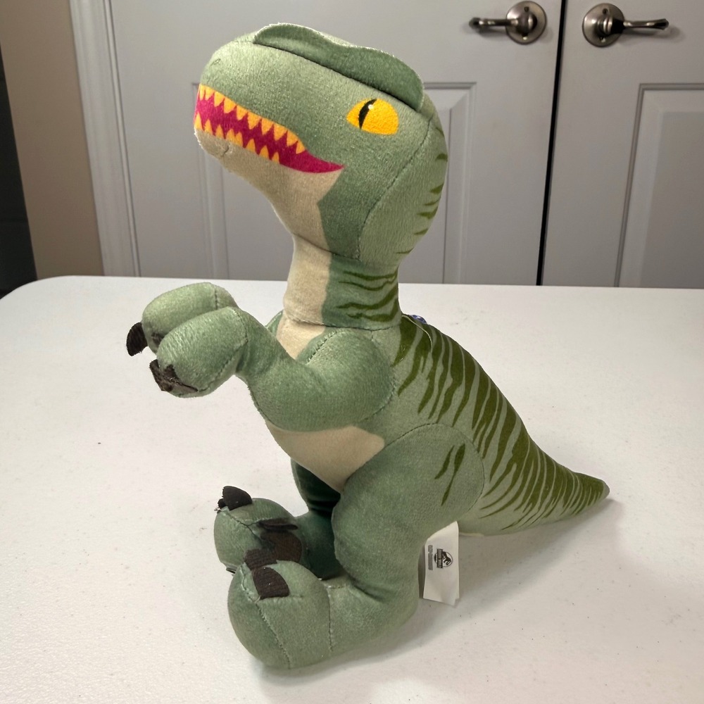Jurassic World Camp Cretaceous T-Rex Plush Stuffed Animal Dinosaur Green 8"